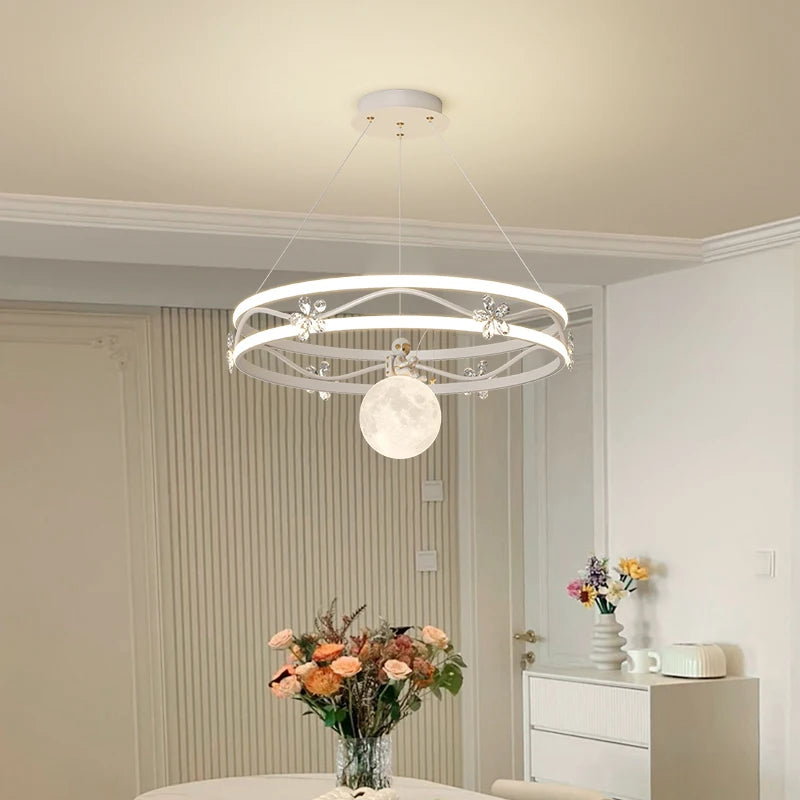 lustre style nordique moderne simple décoration crème millet