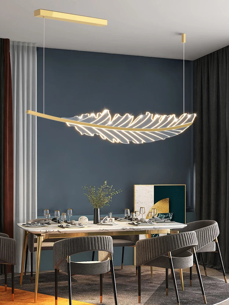lustre led moderne minimaliste luxe italien pour restaurant bar