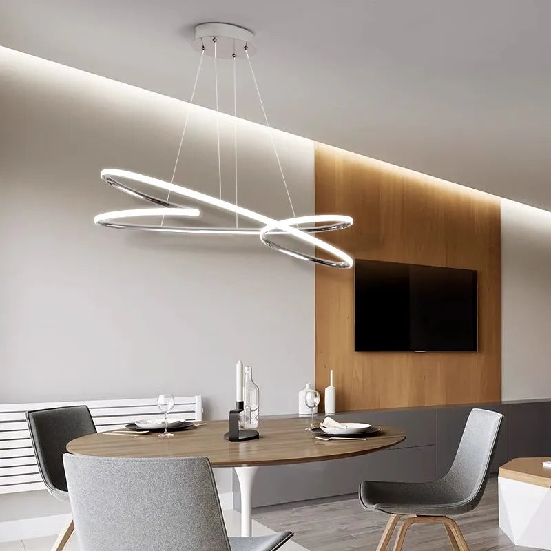 suspension led moderne pour décoration intérieure élégante et raffinée