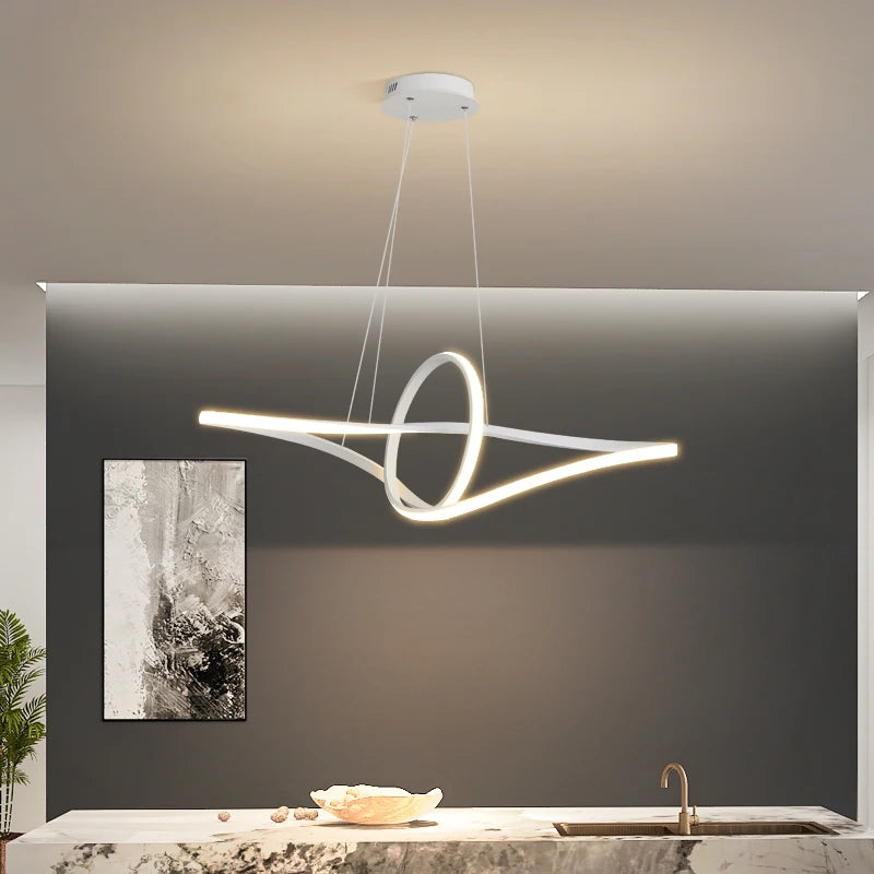 lustre moderne minimaliste pour éclairage intérieur design élégant