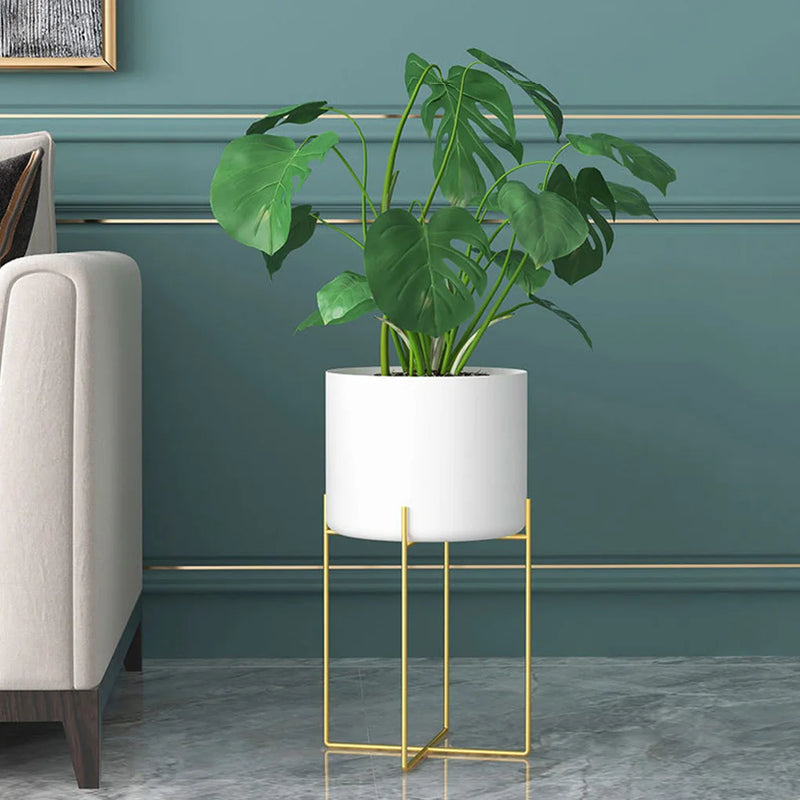 support de plantes lumineux en métal pour intérieur et extérieur