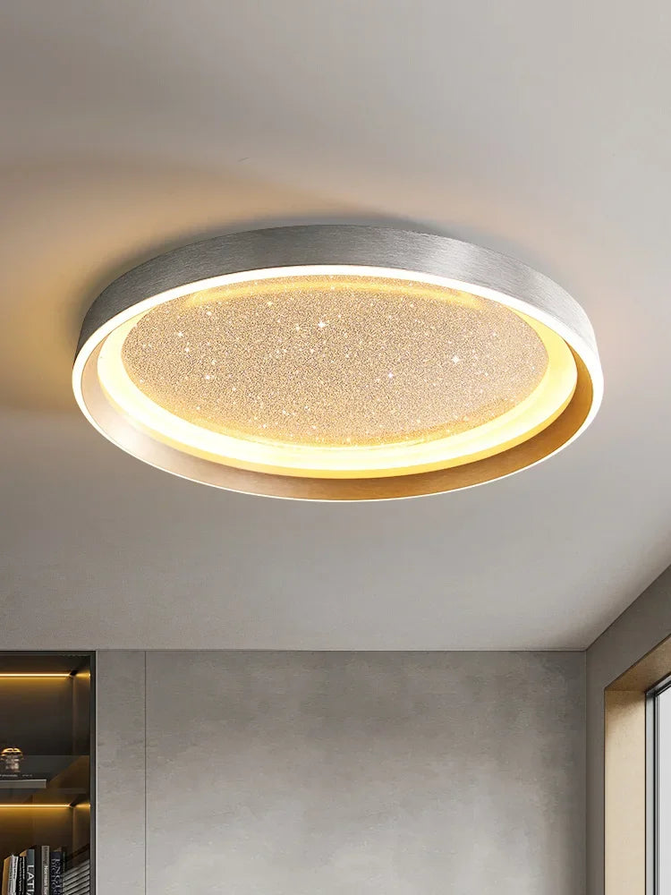 Modern Lights Round Ceiling Lamp Starry Sky Bedroom Lustre Simple Balcony Lampara Porch Creative Personality Room Chandeliers