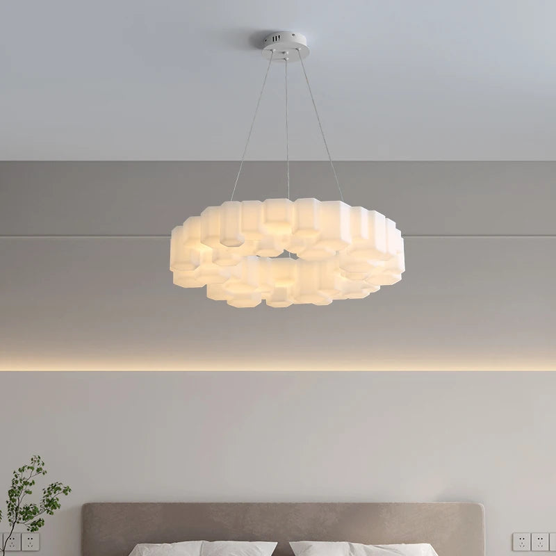 plafonnier led en forme de nuage design nordique minimaliste