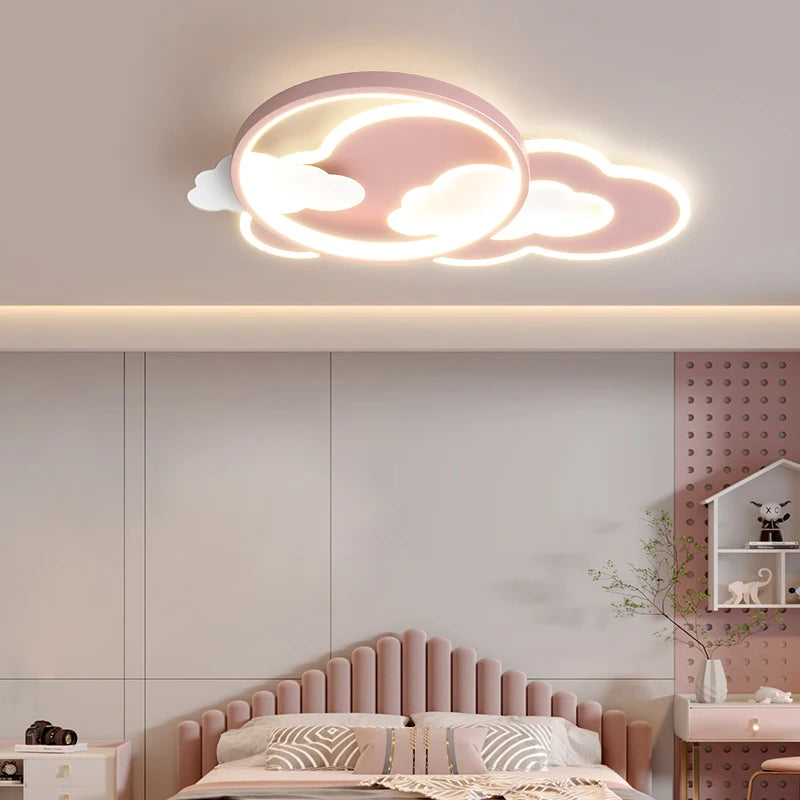 plafonnier led nuage moderne pour chambre d enfants décorative