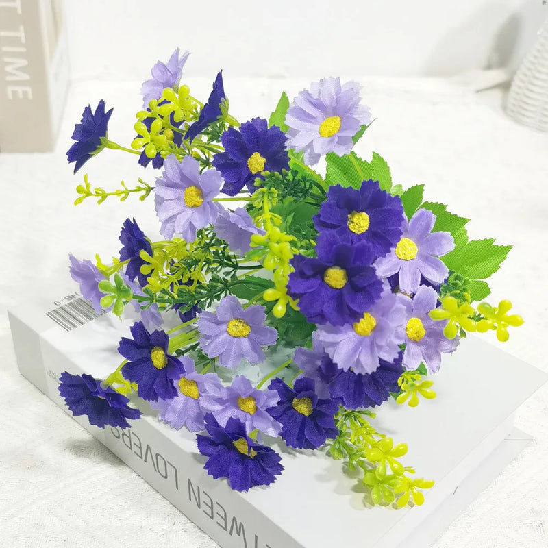 lot de fleurs artificielles résistantes aux uv pour décoration extérieure