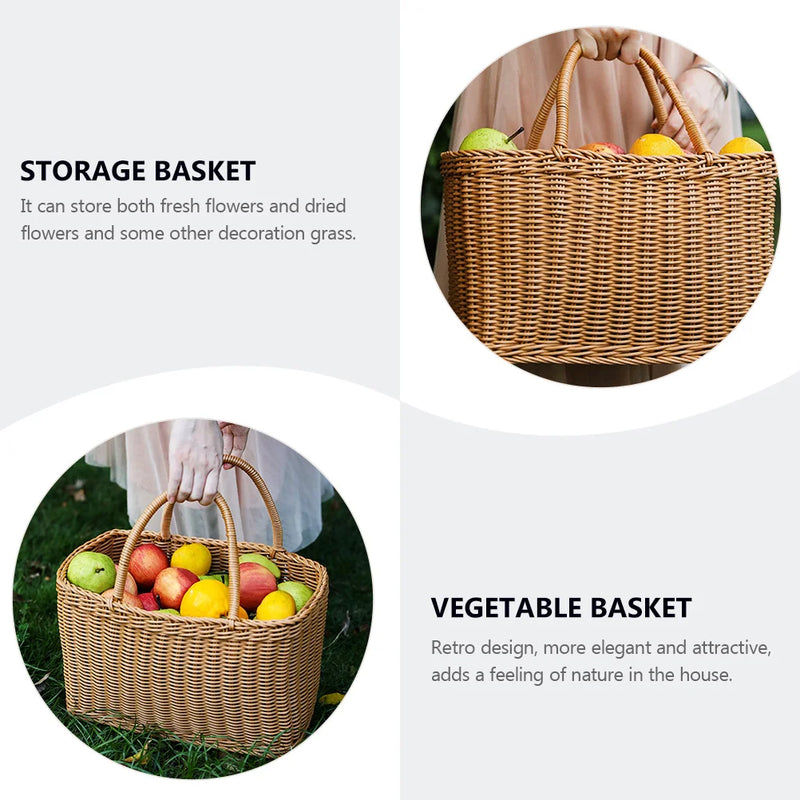 panier tissé pour plantes décoration et rangement multifonctionnel