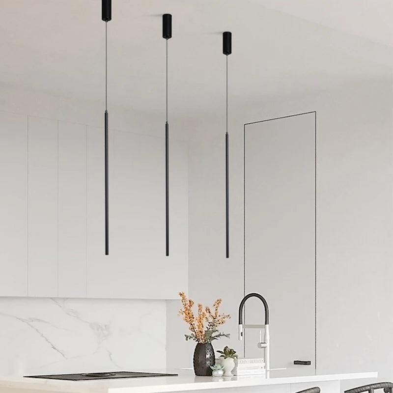 suspension led au design minimaliste pour restaurant ou bar