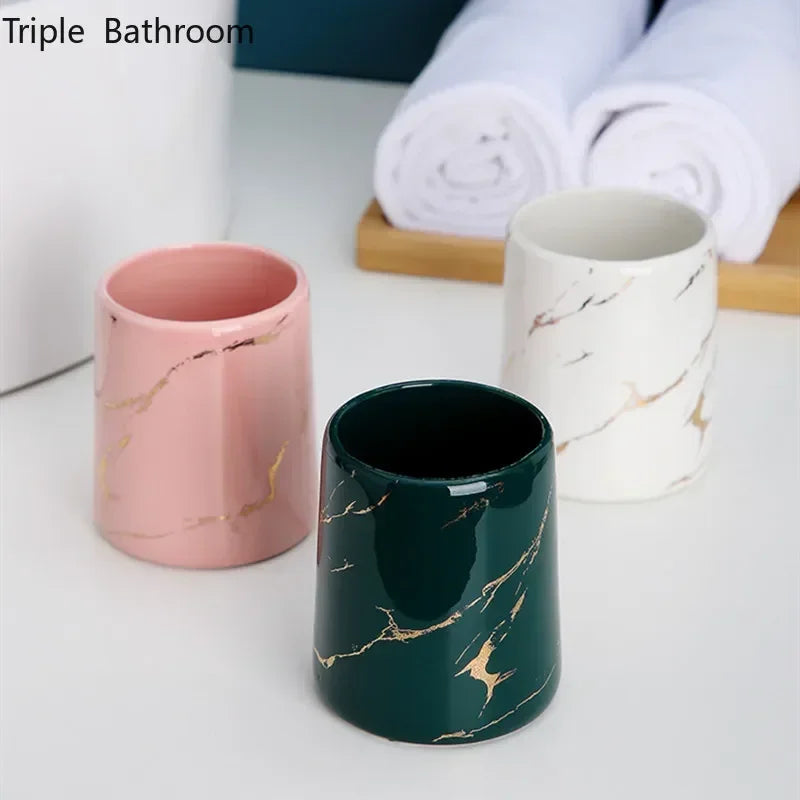 tasse en céramique pour couple porte-brosse à dents et rangement