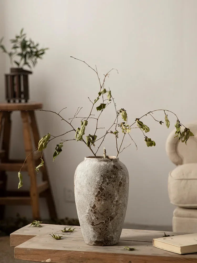 vase en céramique style chinois rétro pour arrangement floral