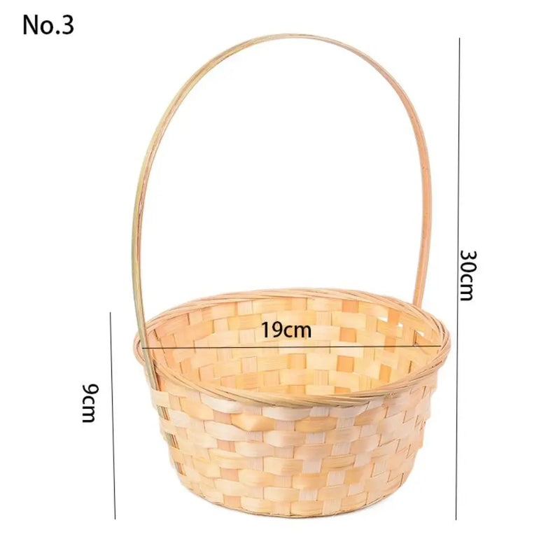 panier de rangement fait main en rotin multifonction pour cuisine ou fleurs