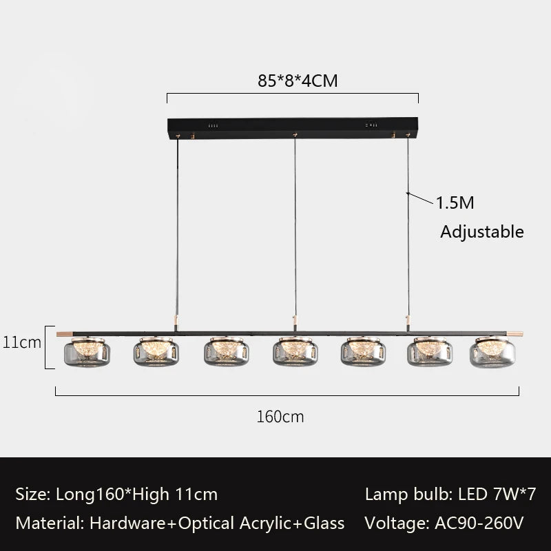 lustre minimaliste italien haut de gamme pour éclairage moderne