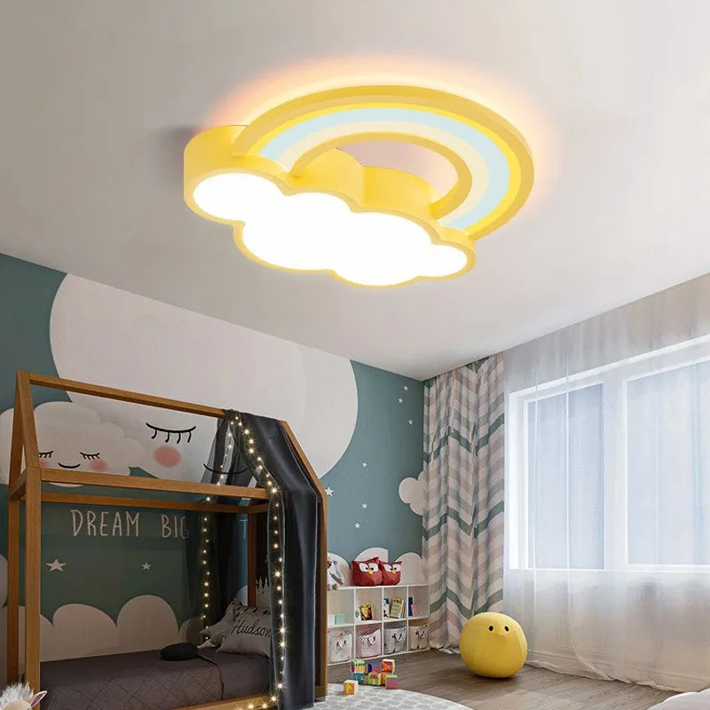 plafonnier led nuage lumière moderne pour chambre enfant