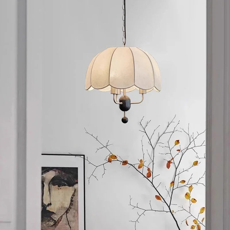 lustre en tissu de luxe français pour décoration intérieure