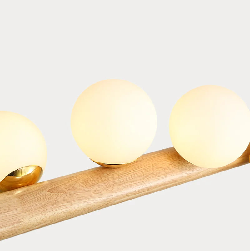 lustre en bois éclairage suspendu style moderne minimaliste