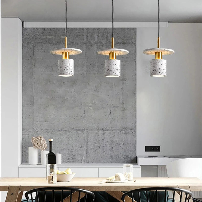 lustre créatif en terrazzo pour restaurant hôtel minimaliste commercial