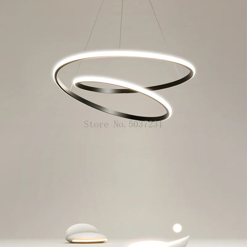 lustre circulaire minimaliste pour éclairage moderne intérieur