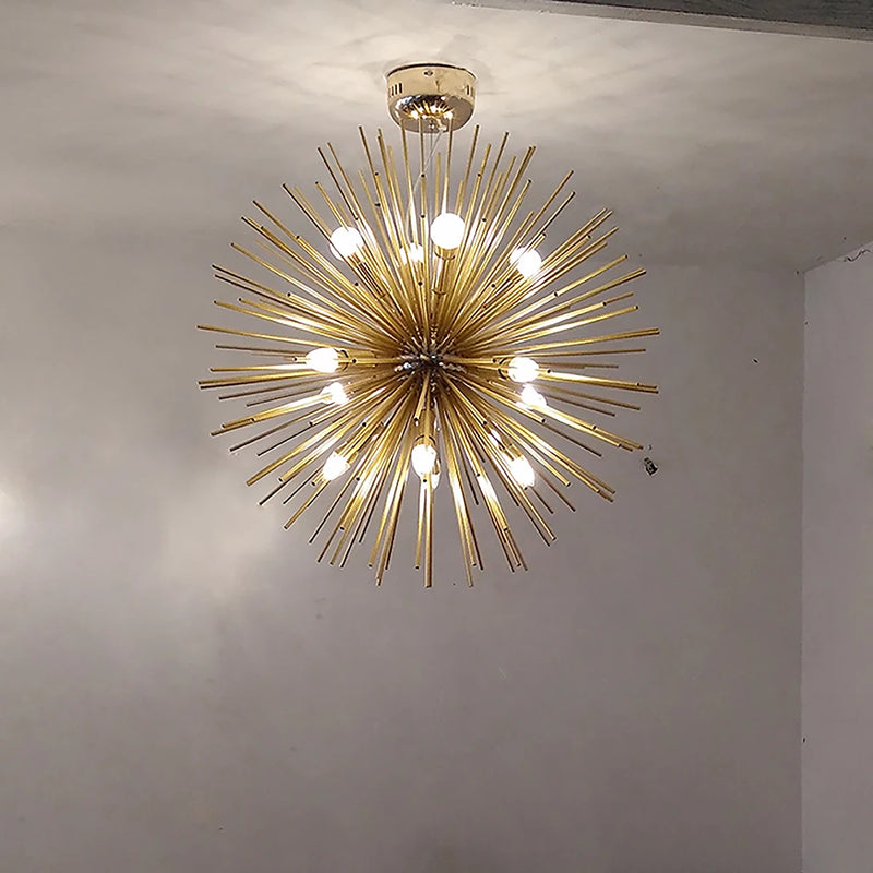 lustre nordique led en aluminium pissenlit spoutnik winfordo