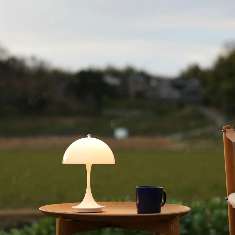 Lampes de table LED modernes en forme de champignon