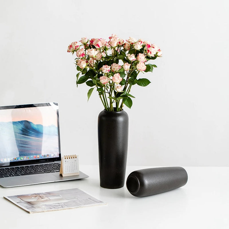 vase en céramique moderne pour arrangement floral décoratif