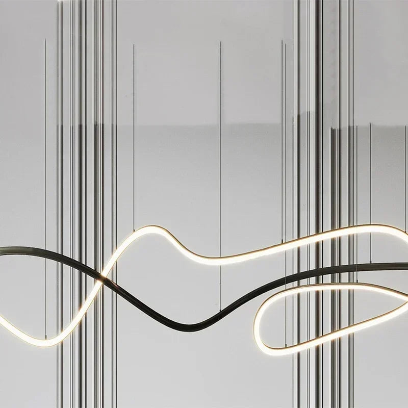 plafonnier led suspendu design moderne pour hôtel ou restaurant