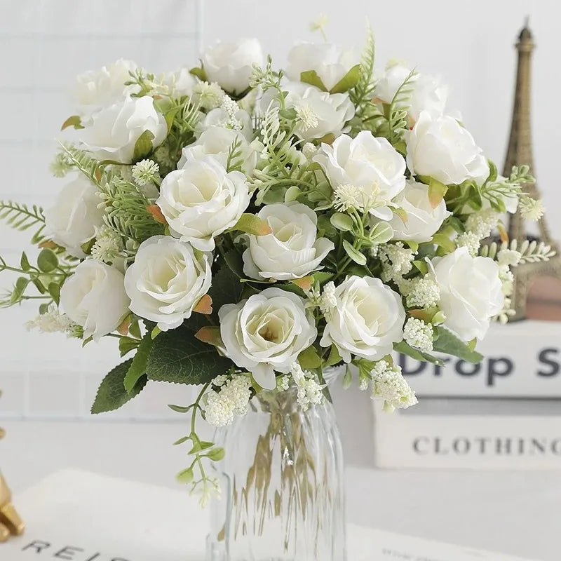 bouquet de pivoines artificielles pour mariage et décoration intérieure