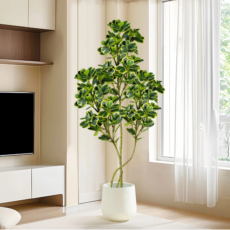 arbre artificiel ficus en plastique pour décoration extérieure