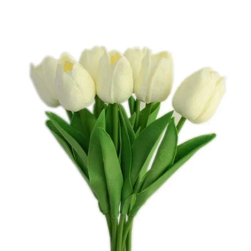 lot de tulipes artificielles pour décoration de mariage et intérieur