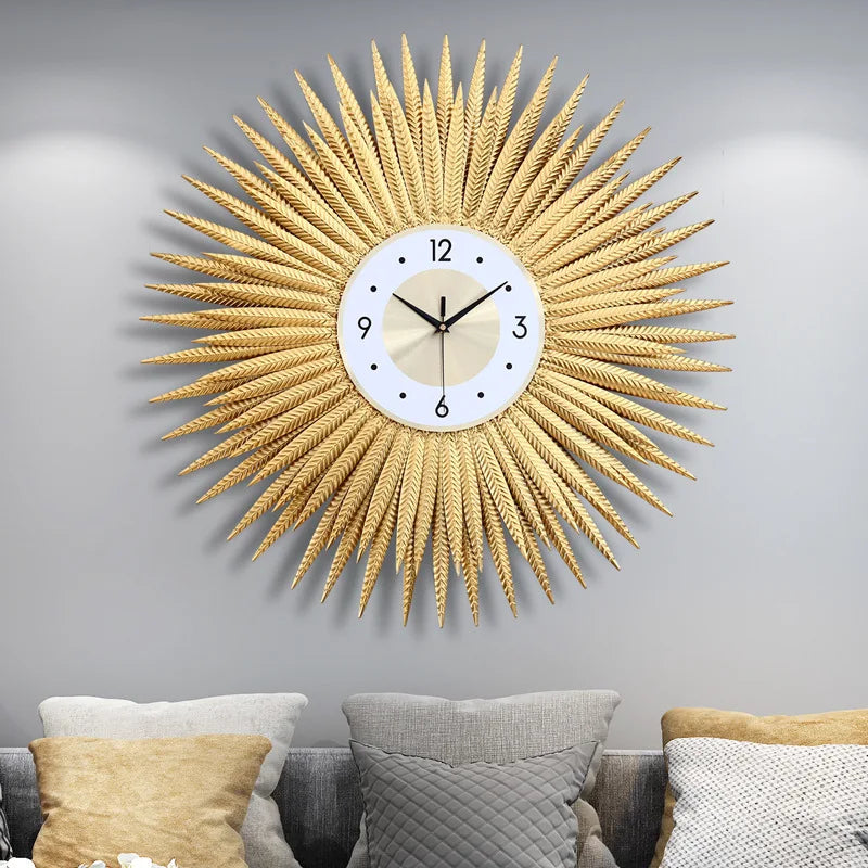 horloge murale moderne design quartz décoration intérieure élégante