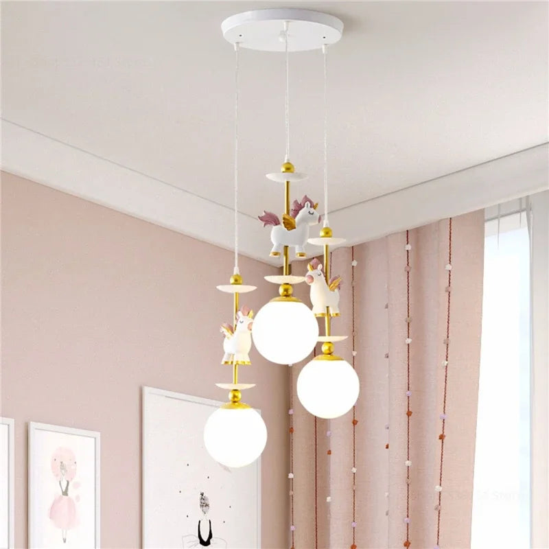 suspension à led créative style nordique pour chambre enfant