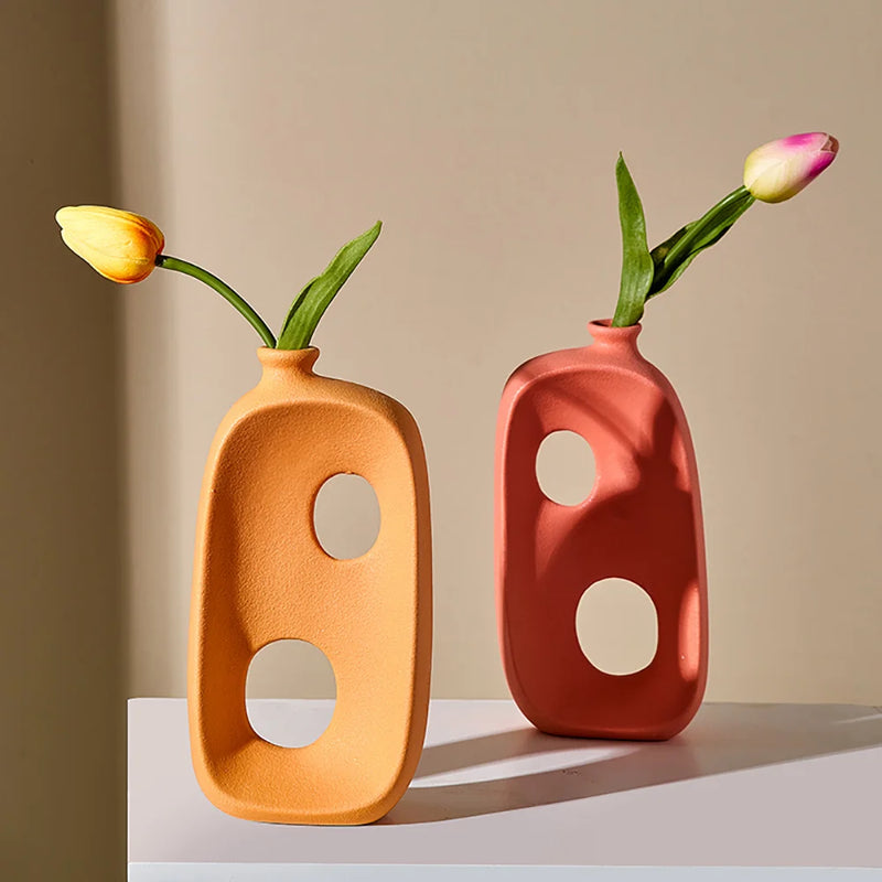 vase moderne en céramique pour décoration intérieure et extérieure