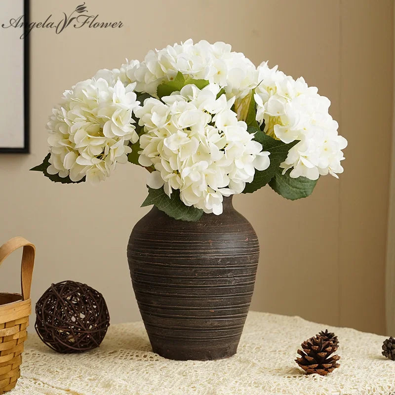 fleurs d'hortensia artificielles pour décoration élégante et durable