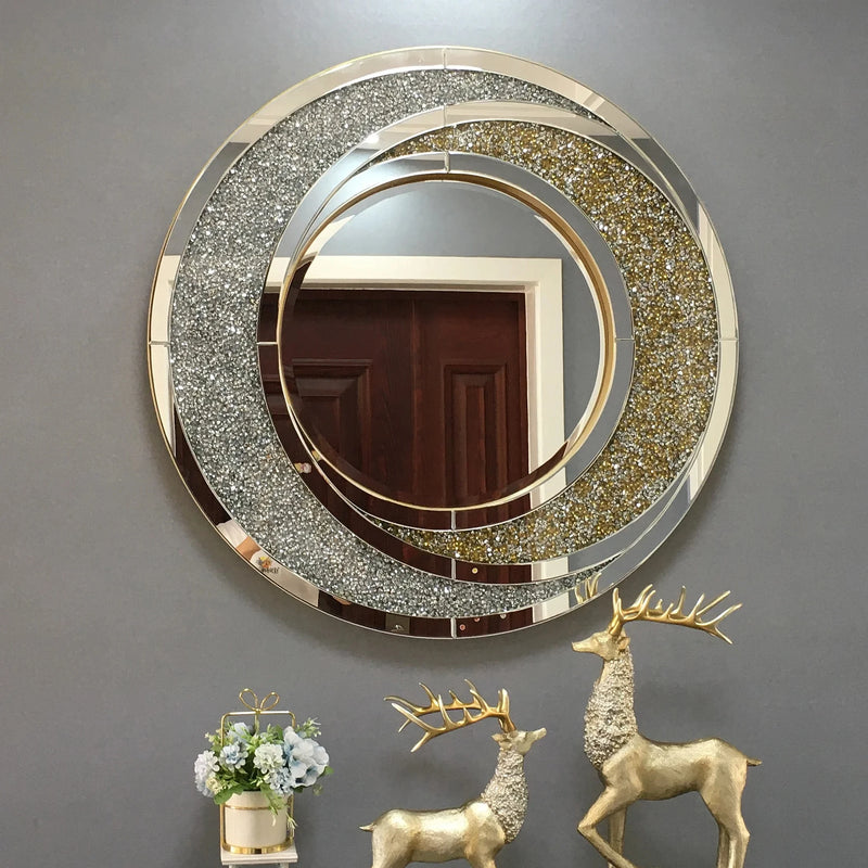 miroirs décoratifs ronds art de luxe nordiques créatifs pour décoration maison