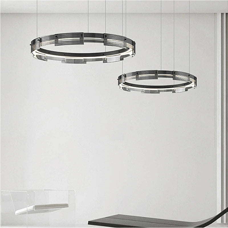 suspension à led design moderne pour intérieur élégant