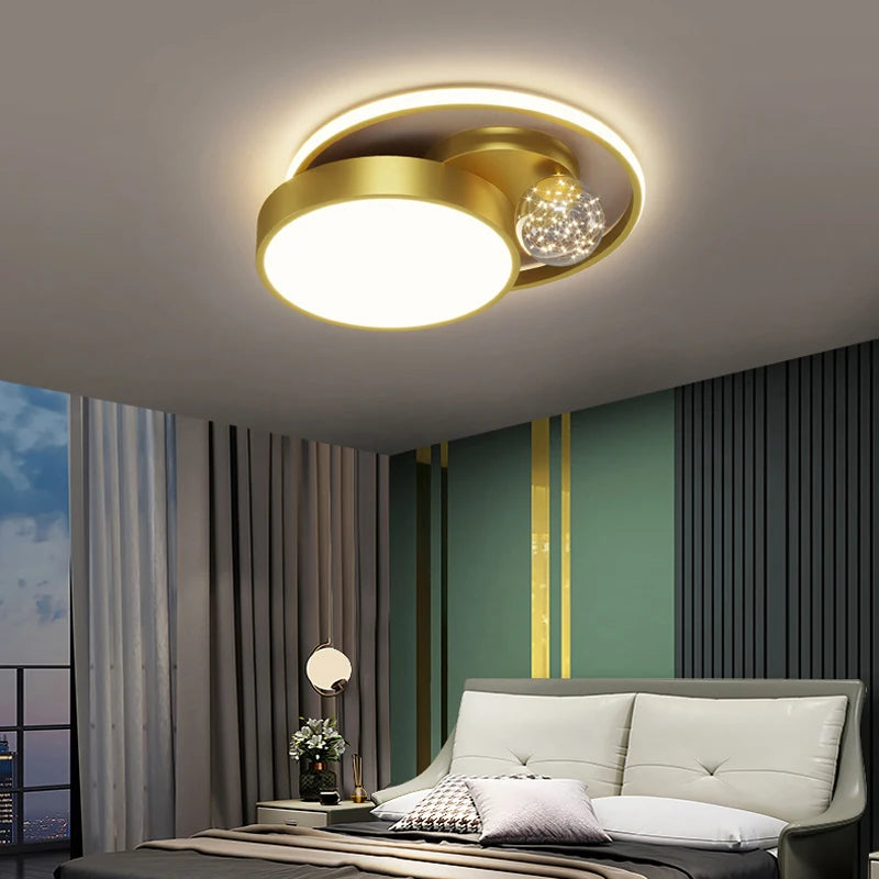 plafonnier led circulaire design nordique pour intérieur moderne