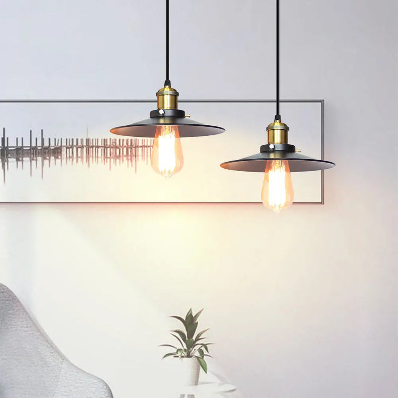 lampes suspendues rétro industrielles pour éclairage intérieur vintage
