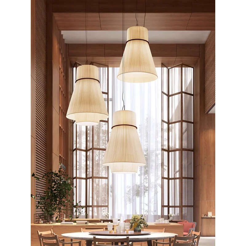 lustre en tissu japonais design pour restaurants et bars