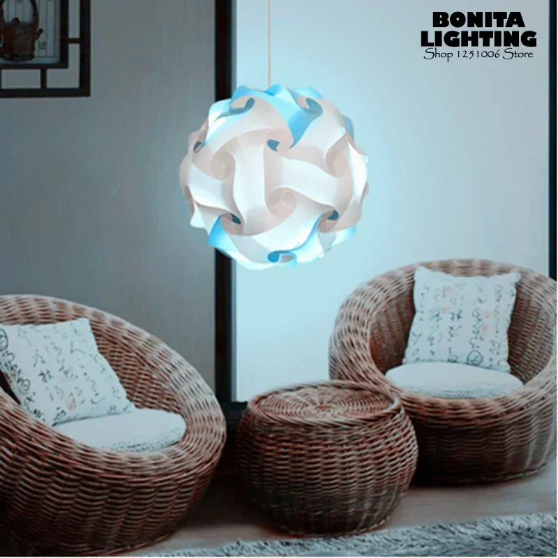 lustre hortensia à assembler pour une ambiance artistique moderne