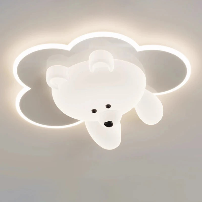 plafonniers mignons en forme d'ours et nuage pour enfants