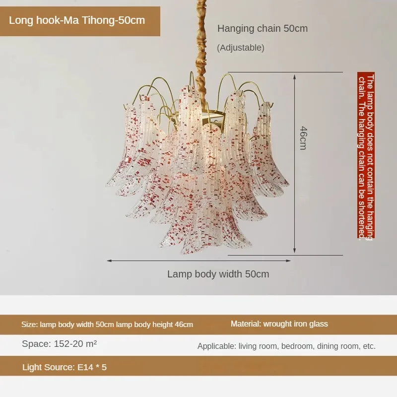 lustre en cristal de luxe rétro pour intérieur élégant