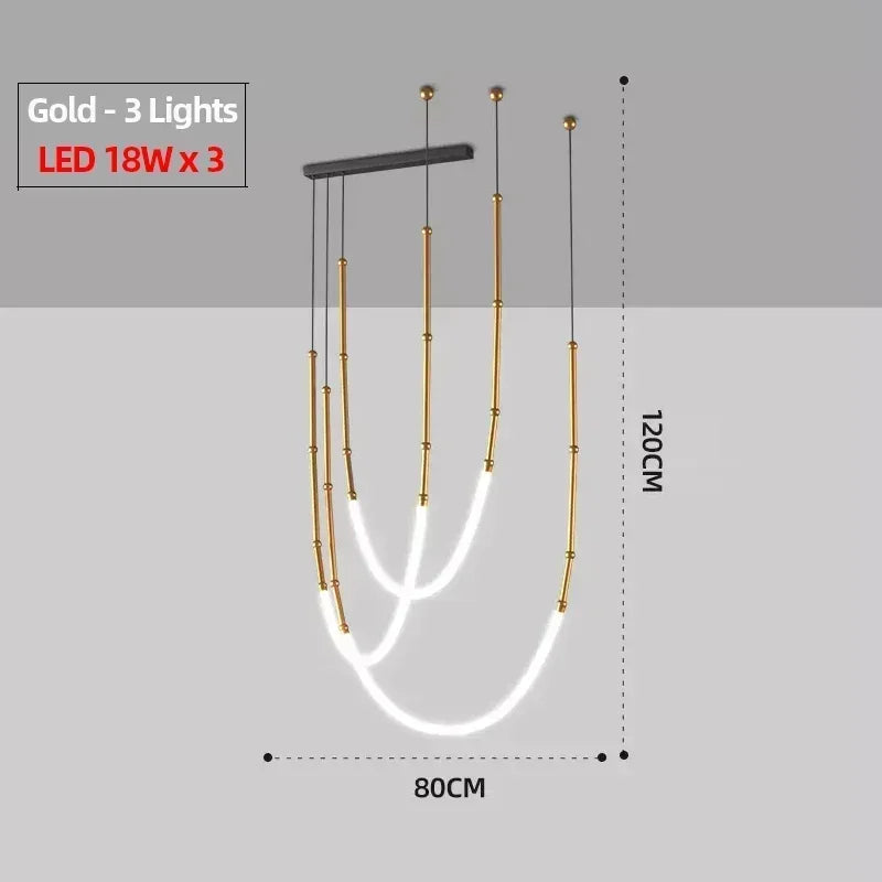 suspension led moderne pour décoration intérieure élégante et stylée