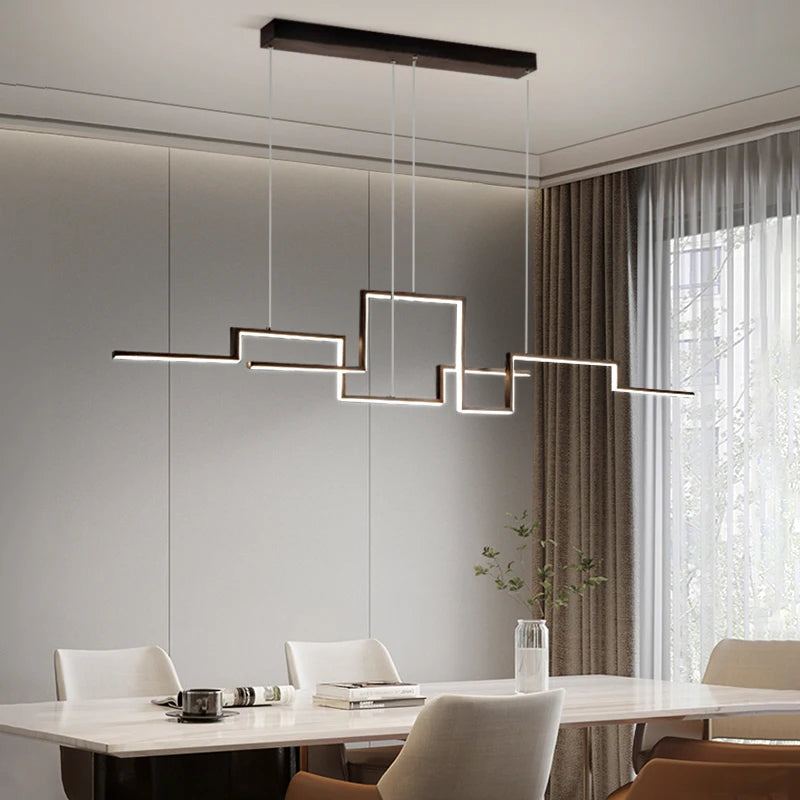 suspension led moderne design artistique pour intérieur