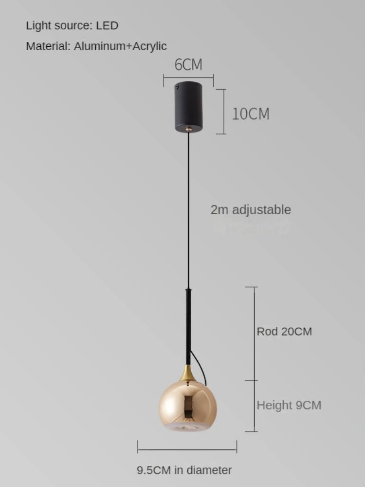 lampe de chevet moderne à aspiration magnétique réglable