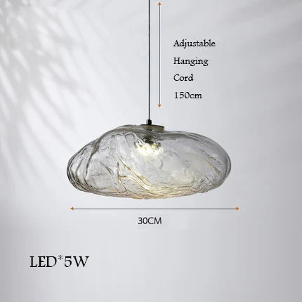 lustre en verre design nuage pour un intérieur créatif