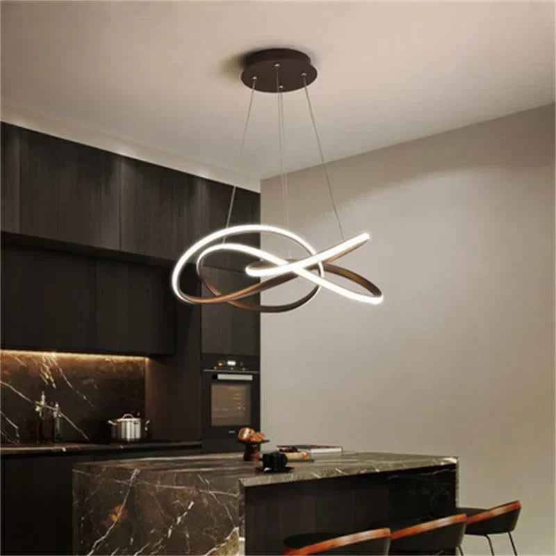 lustre suspendu led moderne pour décoration maison