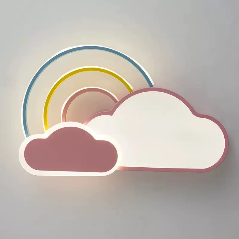 plafonnier nuage arc en ciel pour chambre d enfant décorative et chaleureuse