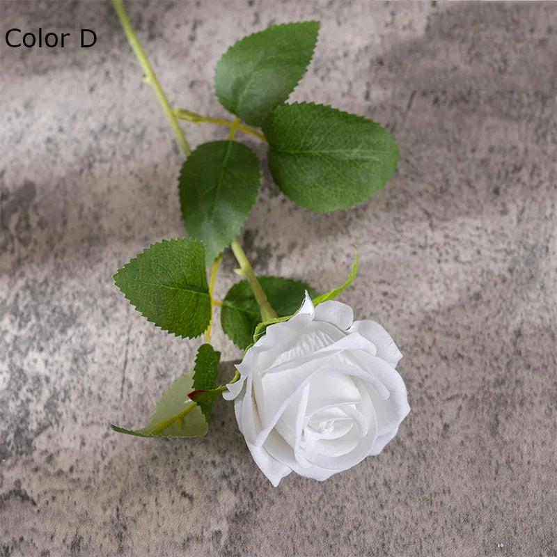 bouquet de fleurs artificielles en soie pour mariage et décoration