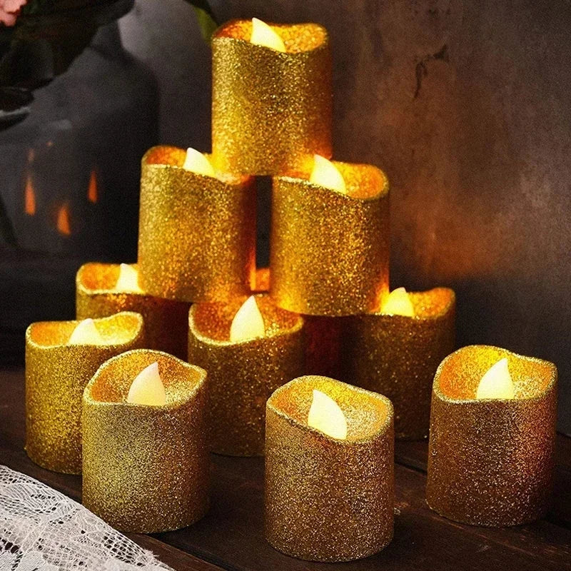 lot de 3 ou 12 bougies led pour anniversaires mariages et décorations intérieures