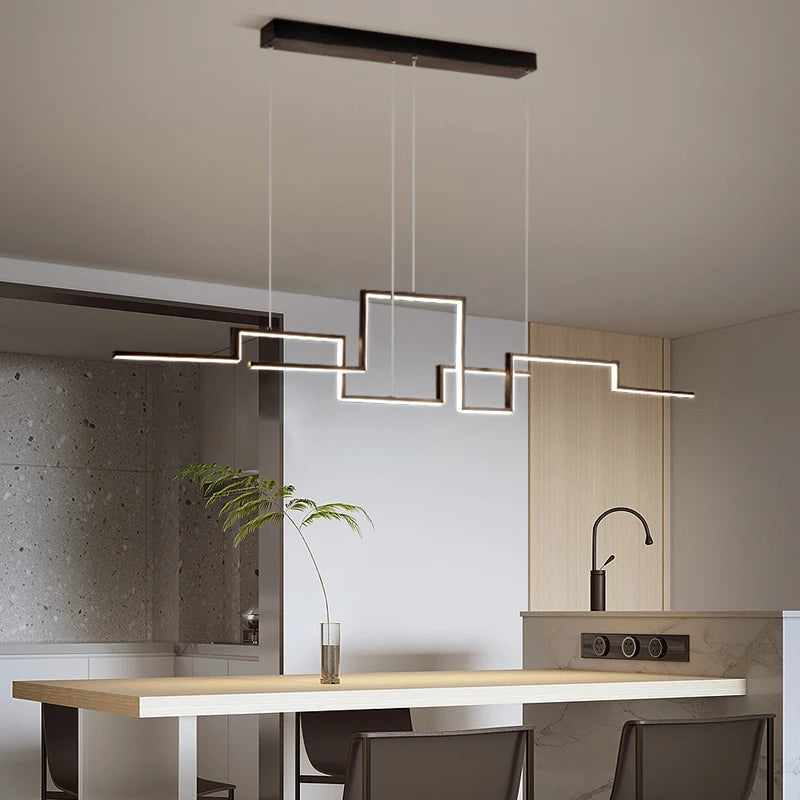 suspension led moderne design artistique pour intérieur