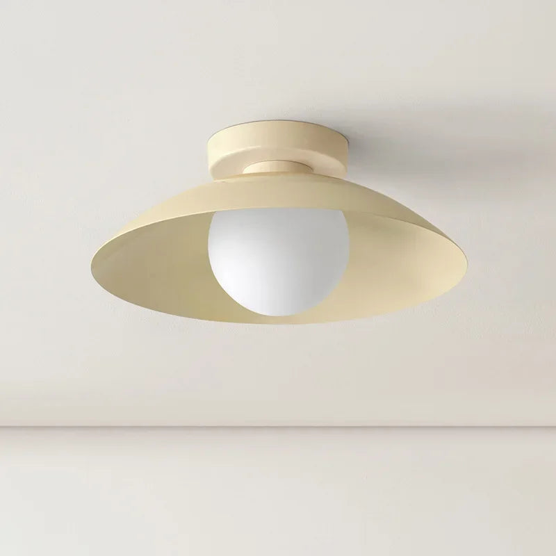 Balcony ceiling lamp, antique cream style creativity, warm and simple, modern LED home lamp, bedroom lamp, Nordic lamp