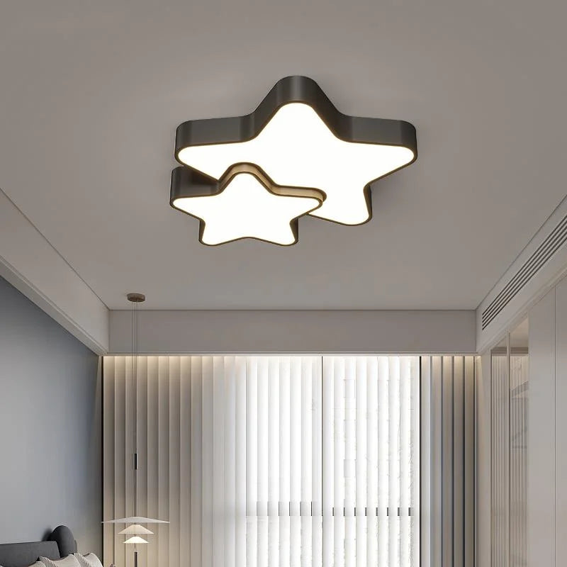 plafonnier moderne minimaliste étoiles coeurs luminaires décoratifs